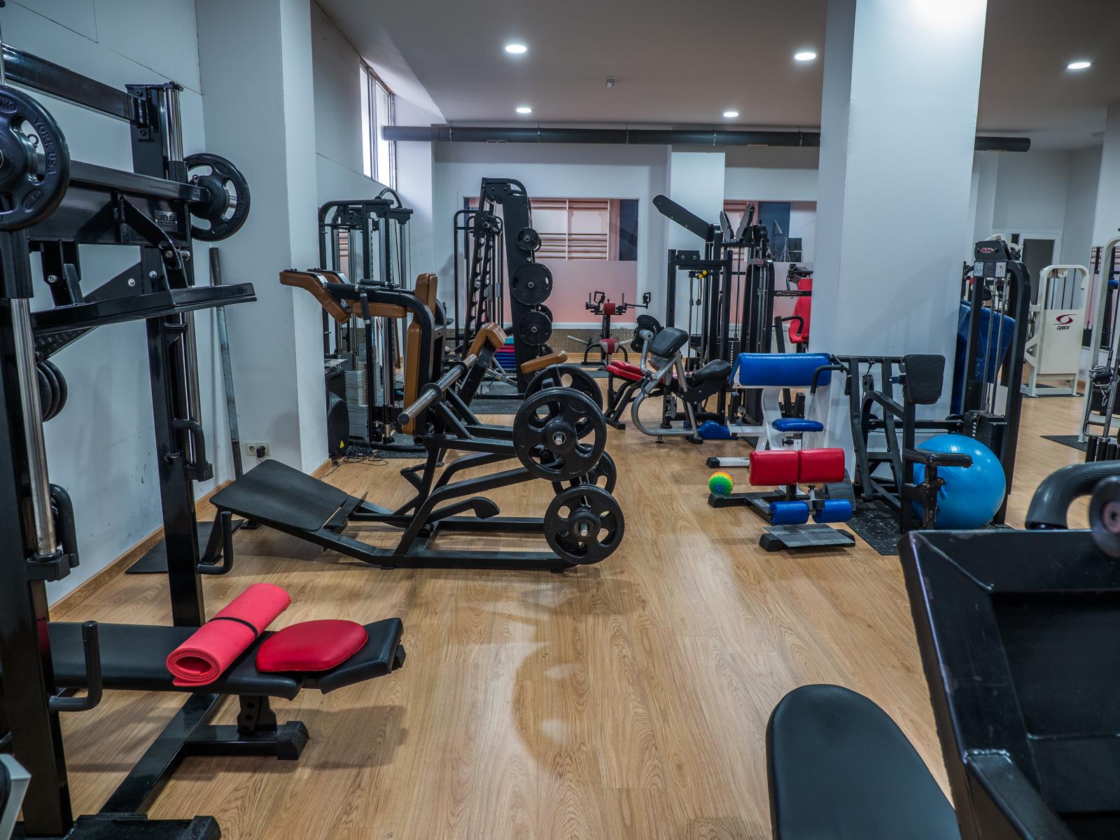 Sala de musculacion del centro Power Training en Vigo